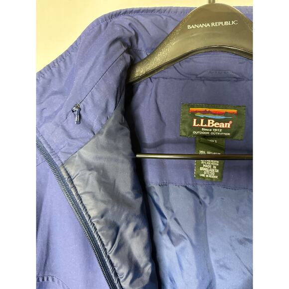 Vintage L.L. Bean 80's jacket fully thinsulate lined hidden hood in navy size XL - Picture 10 of 12